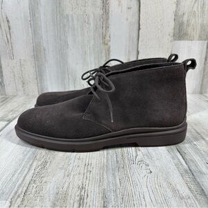 NEW Easy Spirit Mens Cushioned Bento Round Toe Lace-Up Leather Chukka Boots #90
